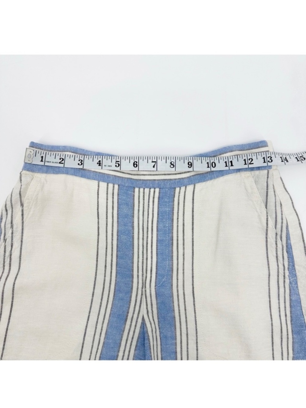 Banana Republic Linen Blend Striped Shorts XS - Picture 7 of 10